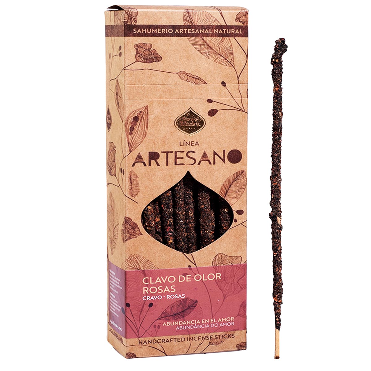 Sahumerio Artesano Natural - Clavo de Olor Rosas