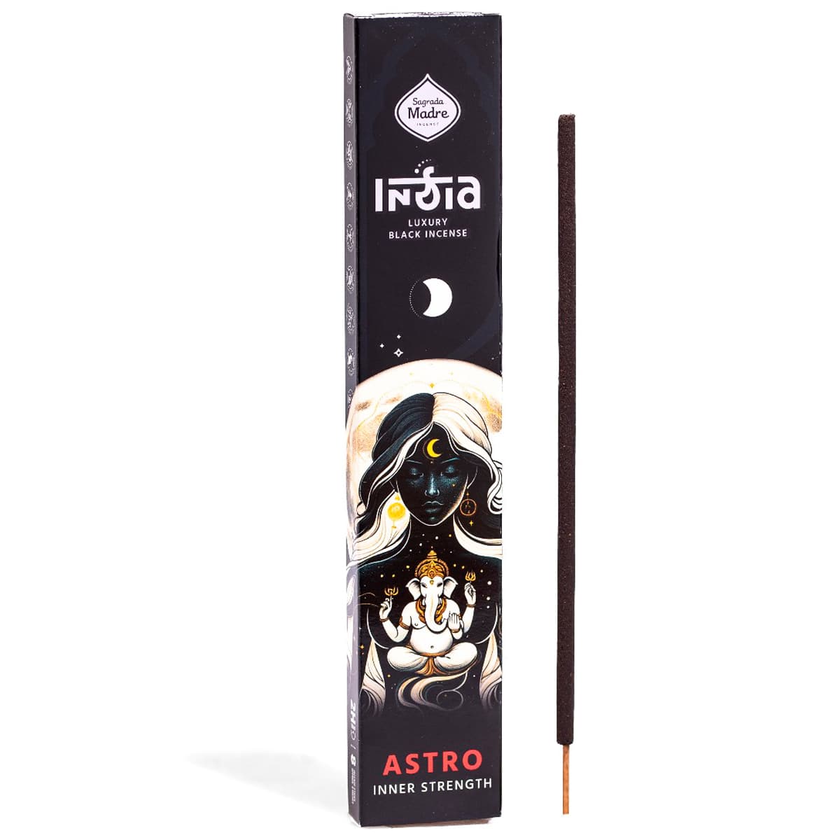 Sahumerio India Black - Astro (Fuerza Interior)