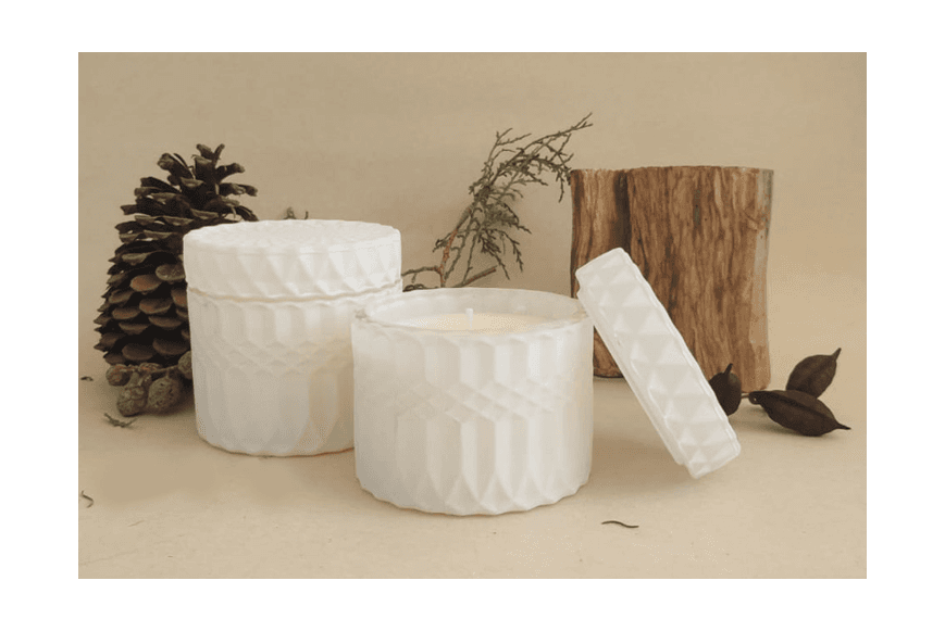 Candle Luxe White Soja Aroma - Sandía Pepino