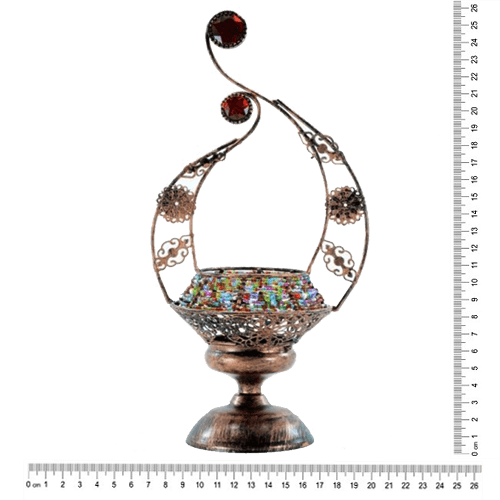 Porta Velas Flamas 26 Cm. (931P)