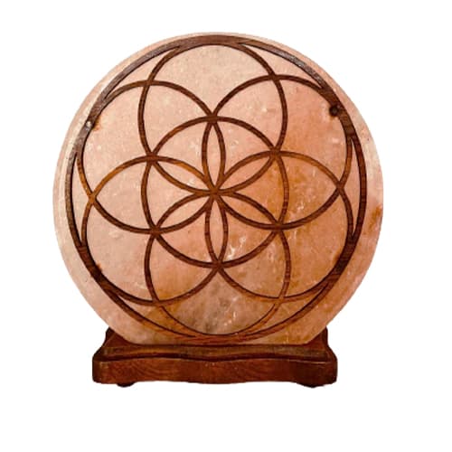 Lámpara de Sal del Himalaya Mandala LS038