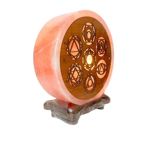 Lámpara de Sal del Himalaya 7 Chakras LS039