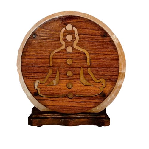 Lámpara de Sal del Himalaya Chakra Meditación LS040