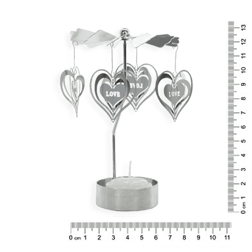 Porta Vela Carrousel Metal - Love (706Z)